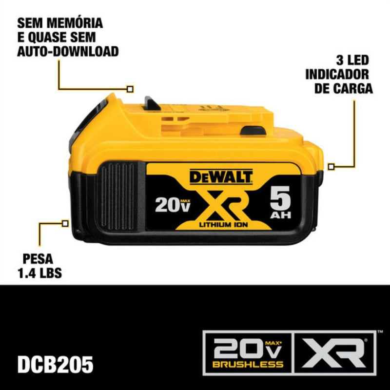 COMBO MARTELETE PERFURADOR/ROMPEDOR SDS PLUS 1" (26 mm) E PARAFUSADEIRA DE IMPACTO 1/4* (6,35 mm) 20V MAX* LI-ION BRUSHLESS 1 BATERIA 2AH E 1 BATERIA SAH CARREGADOR BIVOLT E MALETA TSTAK