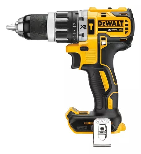 Furadeira e Parafusadeira Dewalt Amarelo/Preto Sem Fio 13mm, Modelo ‎DCD796B, Furadeira de Impacto 20V 460w Íon de Litio, Brushless, Bivolt