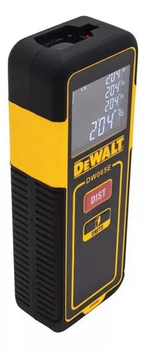 Trena a Laser Dewalt, Modelo DW065E, Ferramenta para Áreas Internas e Externas, Trena com Corpo Emborrachado, 20M