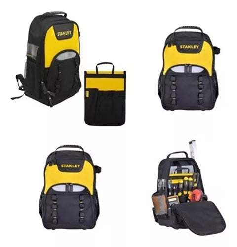 Mochila de Ferramentas Stanley, Modelo STST515155, Bolsa para Ferramentas Elétricas e Compartimento para Notebook, 16 polegadas Cor Preto