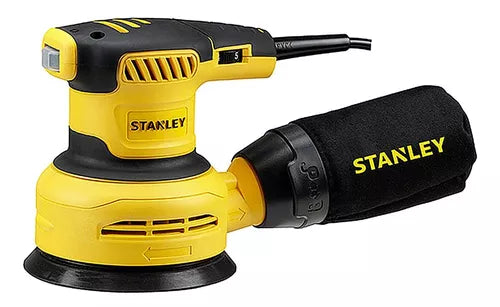 Lixadeira profissional roto orbital Stanley SS30-B3 amarela 50Hz 300W 220V