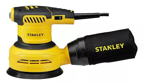 Lixadeira profissional roto orbital Stanley SS30-B3 amarela 50Hz 300W 220V