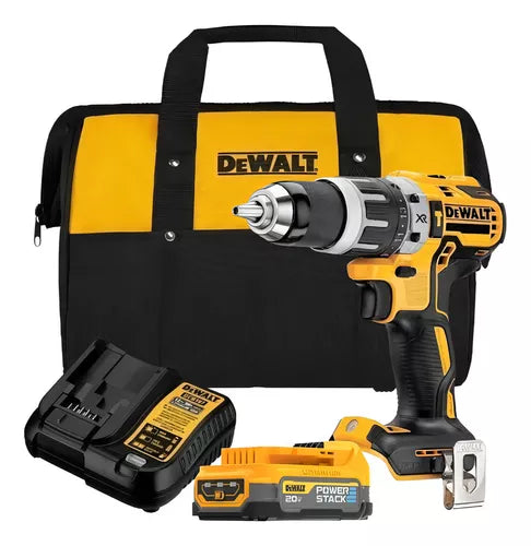 Parafusadeira e Furadeira de Impacto Dewalt 20 V MAX Modelo DCD796E1 Motor BRUSHLEES com Carregador e Bolsa para Transporte Bivolt